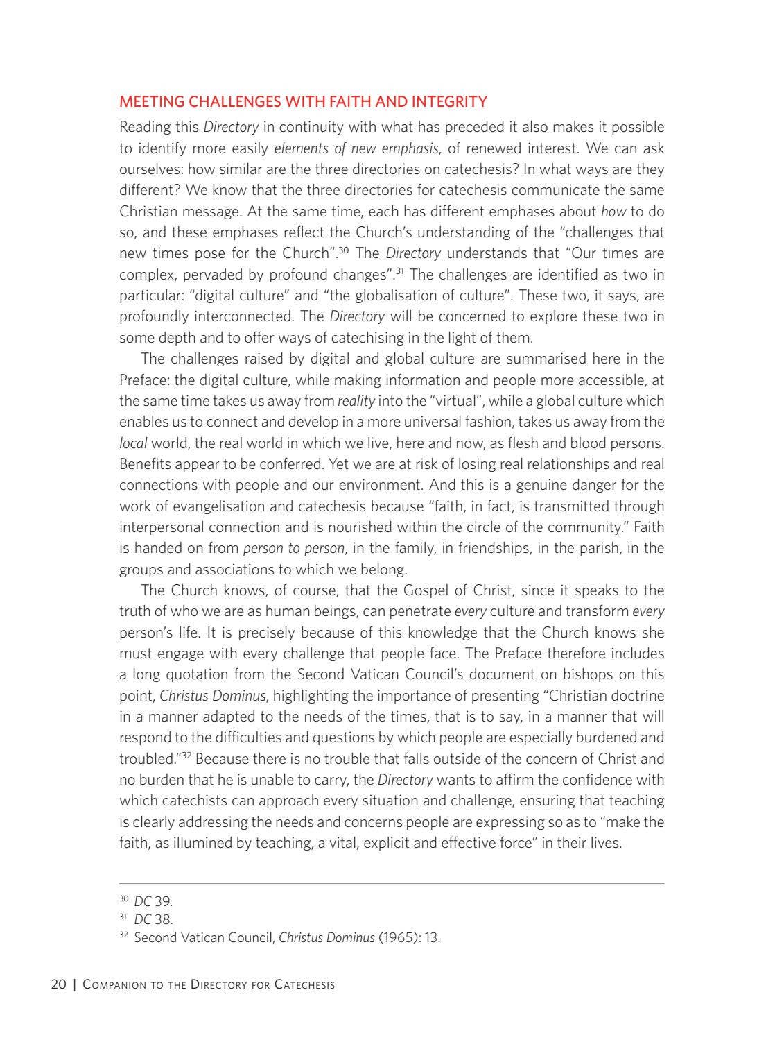 Companion to the Directory for Catechesis by Catholic Truth Society - Issuu