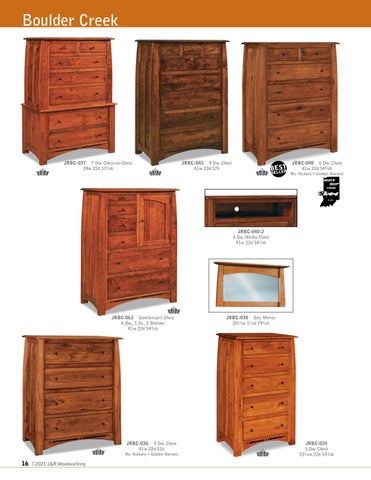 Amish Furniture Showcase 家具目录 · J&R Woodworking 2021 第 16 页