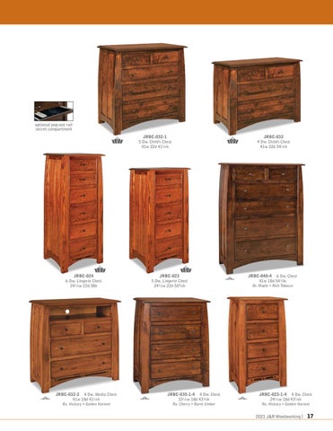 Amish Furniture Showcase 家具目录 · J&R Woodworking 2021 第 17 页