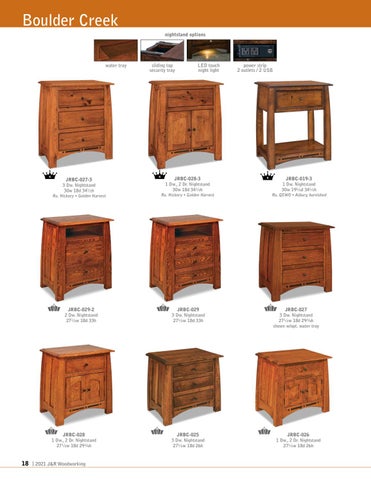 Amish Furniture Showcase 家具目录 · J&R Woodworking 2021 第 18 页