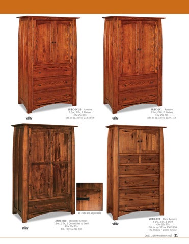 Amish Furniture Showcase 家具目录 · J&R Woodworking 2021 第 21 页