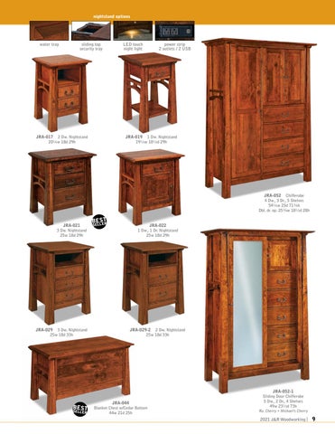 Amish Furniture Showcase 家具目录 · J&R Woodworking 2021 第 9 页