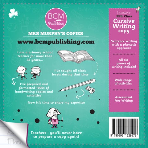 Mrs Murphy 5th Class Cursive Writing Copy by Edco Ireland - Issuu