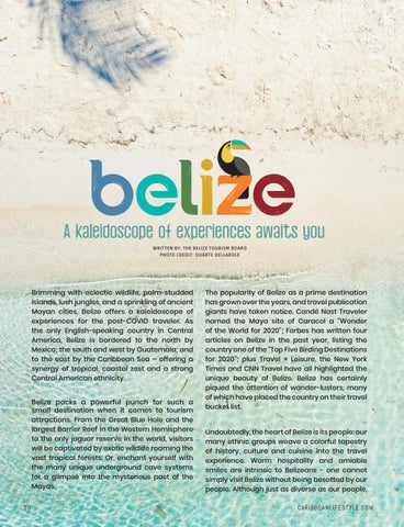 The Belize 金色 册 - Caribbean Culture + Lifestyle 第 20 页