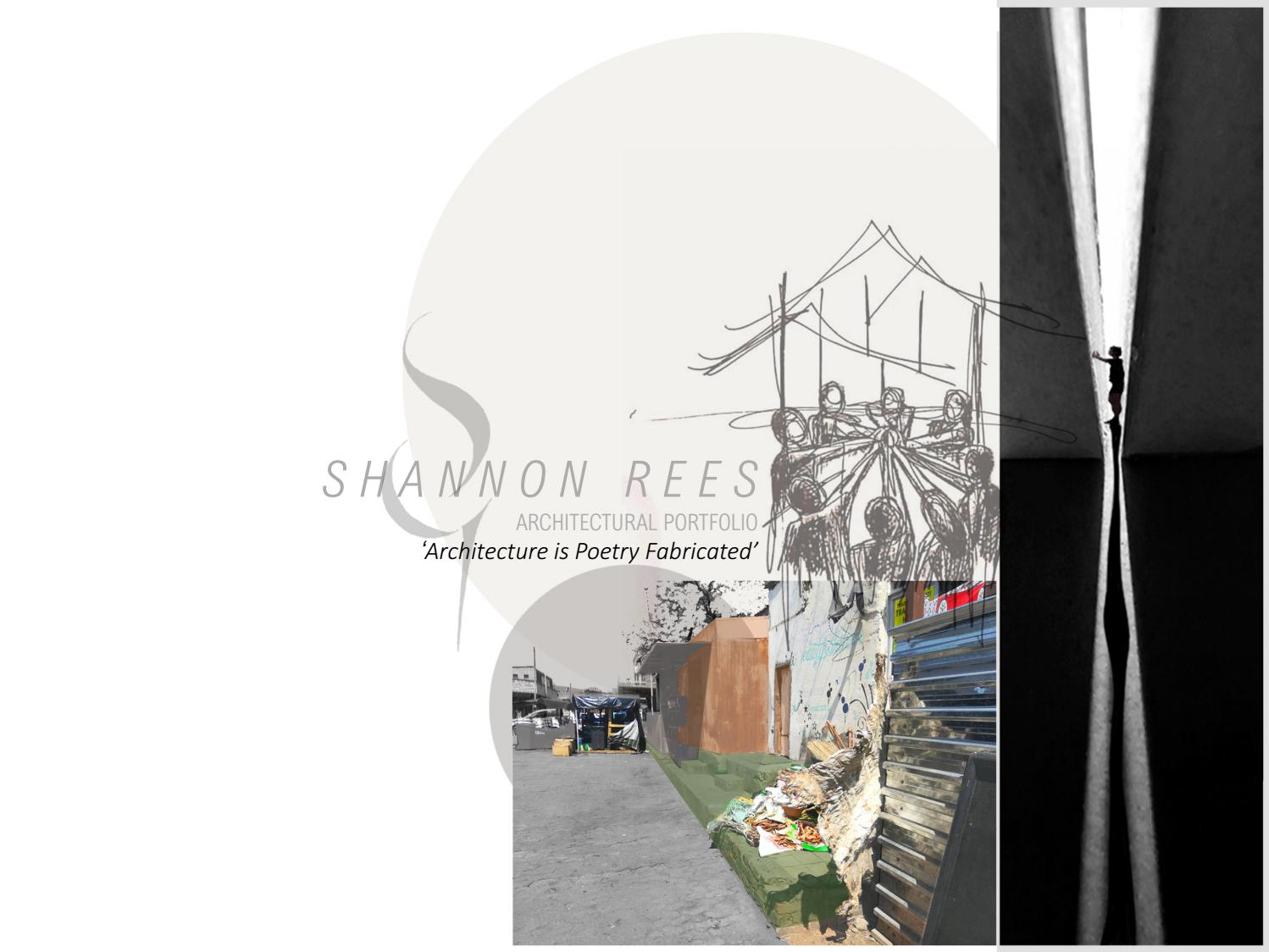 Shannon Rees Architectural Portfolio by shannonreez - Issuu
