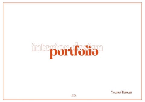 Interior Design portfolio