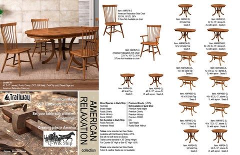 E & G Amish Furniture 家具目录 · Trailway 2021 - E&G Amish 家具 第 12 页
