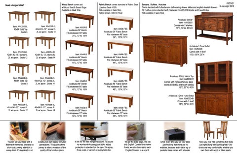E & G Amish Furniture 家具目录 · Trailway 2021 - E&G Amish 家具 第 15 页