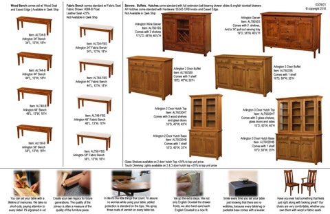 E & G Amish Furniture 家具目录 · Trailway 2021 - E&G Amish 家具 第 17 页