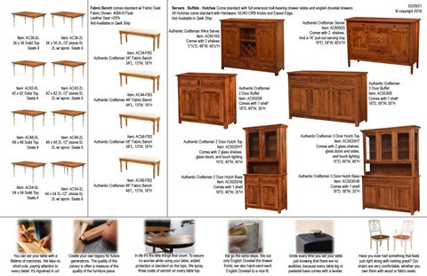 E & G Amish Furniture 家具目录 · Trailway 2021 - E&G Amish 家具 第 19 页