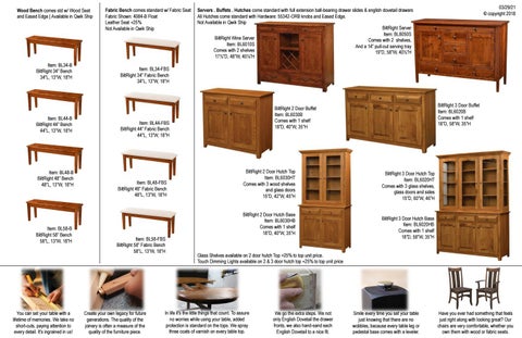 E & G Amish Furniture 家具目录 · Trailway 2021 - E&G Amish 家具 第 23 页