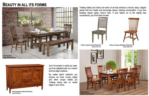 E & G Amish Furniture 家具目录 · Trailway 2021 - E&G Amish 家具 第 3 页