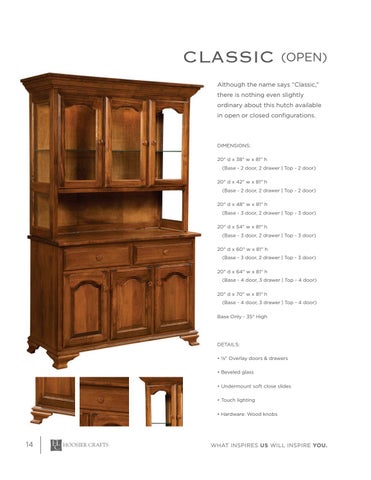 E & G Amish Furniture 家具目录 · Hoosier Crafts 2021 - E&G Amish 家具 第 14 页