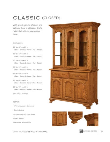 E & G Amish Furniture 家具目录 · Hoosier Crafts 2021 - E&G Amish 家具 第 15 页