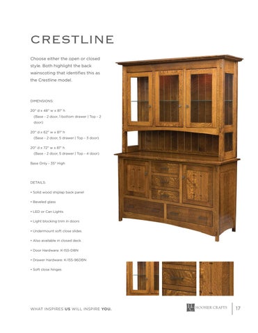 E & G Amish Furniture 家具目录 · Hoosier Crafts 2021 - E&G Amish 家具 第 17 页