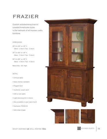 E & G Amish Furniture 家具目录 · Hoosier Crafts 2021 - E&G Amish 家具 第 19 页