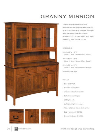 E & G Amish Furniture 家具目录 · Hoosier Crafts 2021 - E&G Amish 家具 第 20 页