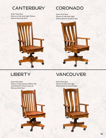 E & G Amish Furniture 家具目录 · Artisan Chairs 2021 - E&G Amish 家具 第 15 页