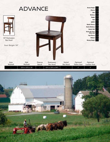 E & G Amish Furniture 家具目录 · Artisan Chairs 2021 - E&G Amish 家具 第 18 页