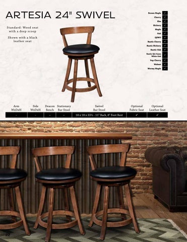 E & G Amish Furniture 家具目录 · Artisan Chairs 2021 - E&G Amish 家具 第 22 页