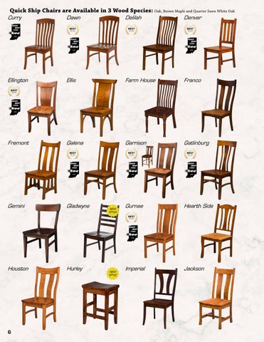 E & G Amish Furniture 家具目录 · Artisan Chairs 2021 - E&G Amish 家具 第 6 页