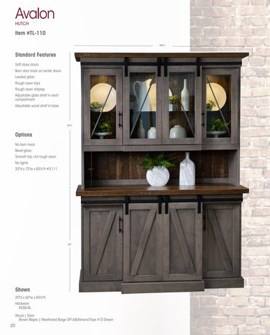 E & G Amish Furniture 家具目录 · Townline 家具 2021 - E&G Amish 家具 第 20 页