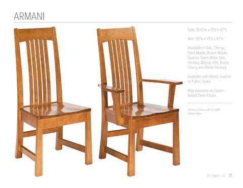 E & G Amish Furniture 家具目录 · RH Yoder 2021 - E&G Amish 家具 第 17 页