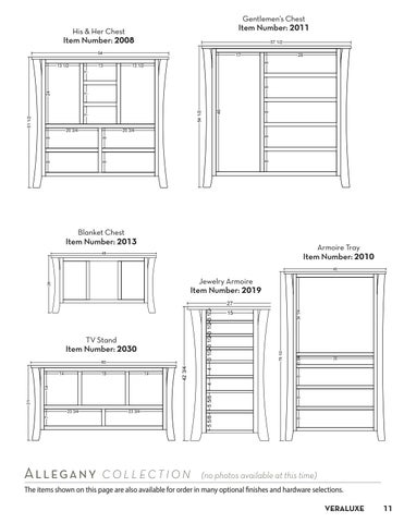 E & G Amish Furniture 家具目录 · Veraluxe 家具 2021 - E&G Amish 家具 第 11 页