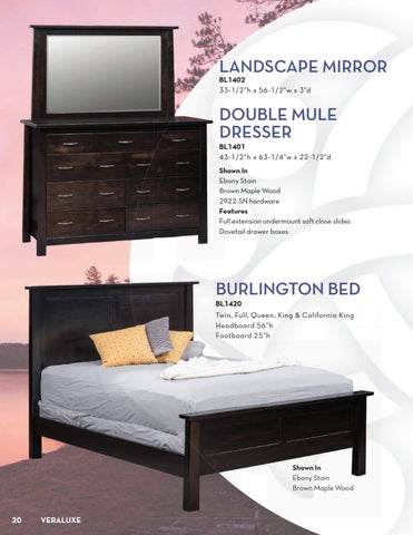 E & G Amish Furniture 家具目录 · Veraluxe 家具 2021 - E&G Amish 家具 第 20 页