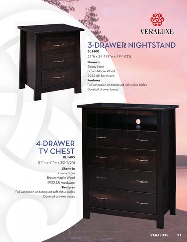 E & G Amish Furniture 家具目录 · Veraluxe 家具 2021 - E&G Amish 家具 第 21 页