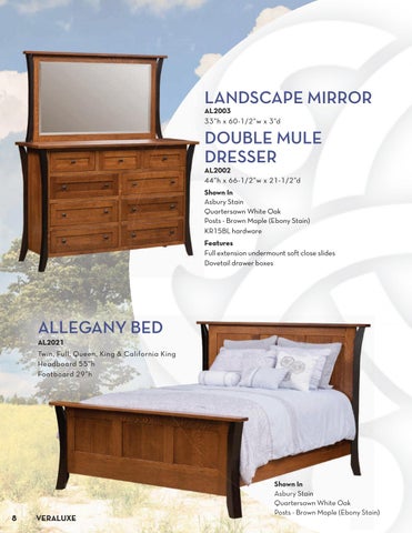 E & G Amish Furniture 家具目录 · Veraluxe 家具 2021 - E&G Amish 家具 第 8 页