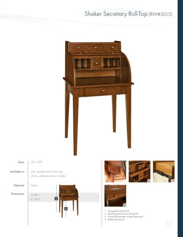 E & G Amish Furniture 家具目录 · River Woodworking 2021 - E&G Amish 家具 第 17 页