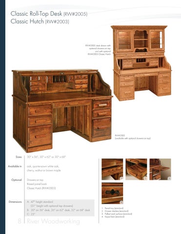 E & G Amish Furniture 家具目录 · River Woodworking 2021 - E&G Amish 家具 第 8 页