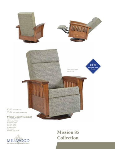 E & G Amish Furniture 家具目录 · Millwood 2021 - E&G Amish 家具 第 12 页