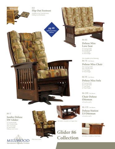 E & G Amish Furniture 家具目录 · Millwood 2021 - E&G Amish 家具 第 4 页