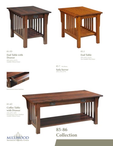 E & G Amish Furniture 家具目录 · Millwood 2021 - E&G Amish 家具 第 6 页