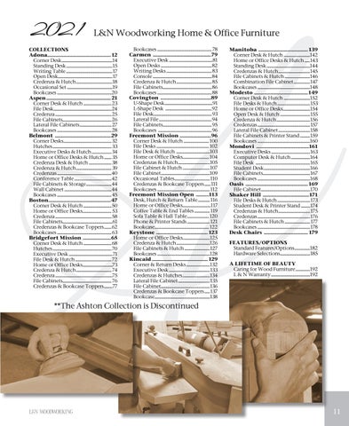 E & G Amish Furniture 家具目录 · L&N Woodworking 2021 - E&G Amish 家具 第 11 页