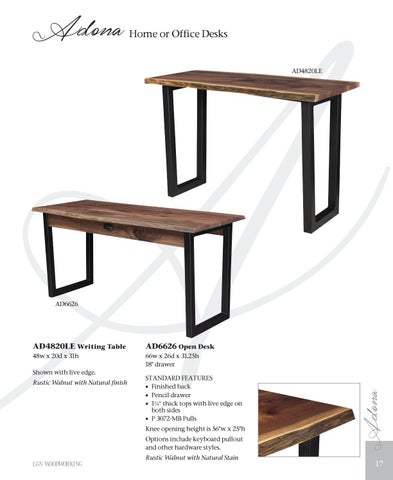 E & G Amish Furniture 家具目录 · L&N Woodworking 2021 - E&G Amish 家具 第 17 页