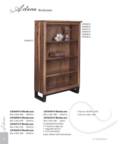 E & G Amish Furniture 家具目录 · L&N Woodworking 2021 - E&G Amish 家具 第 20 页