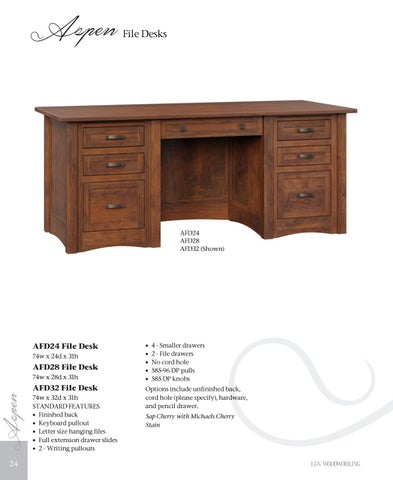 E & G Amish Furniture 家具目录 · L&N Woodworking 2021 - E&G Amish 家具 第 24 页