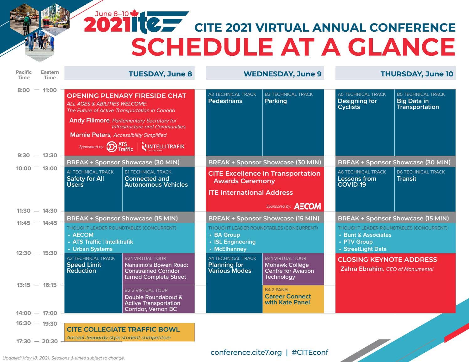 CITE 2021 Virtual Conference Schedule at a Glance by ITE Canada - Issuu
