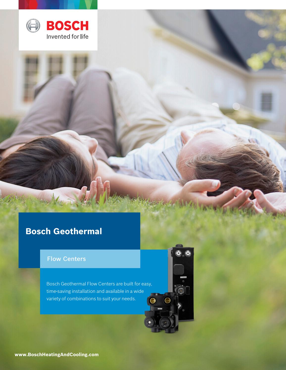 Bosch Geothermal Flow Centers by Bosch Home Comfort Issuu