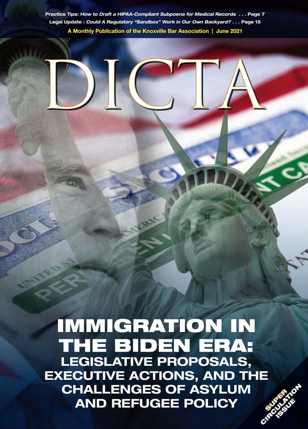 DICTA. June 2021 by Knoxville Bar Association - Issuu
