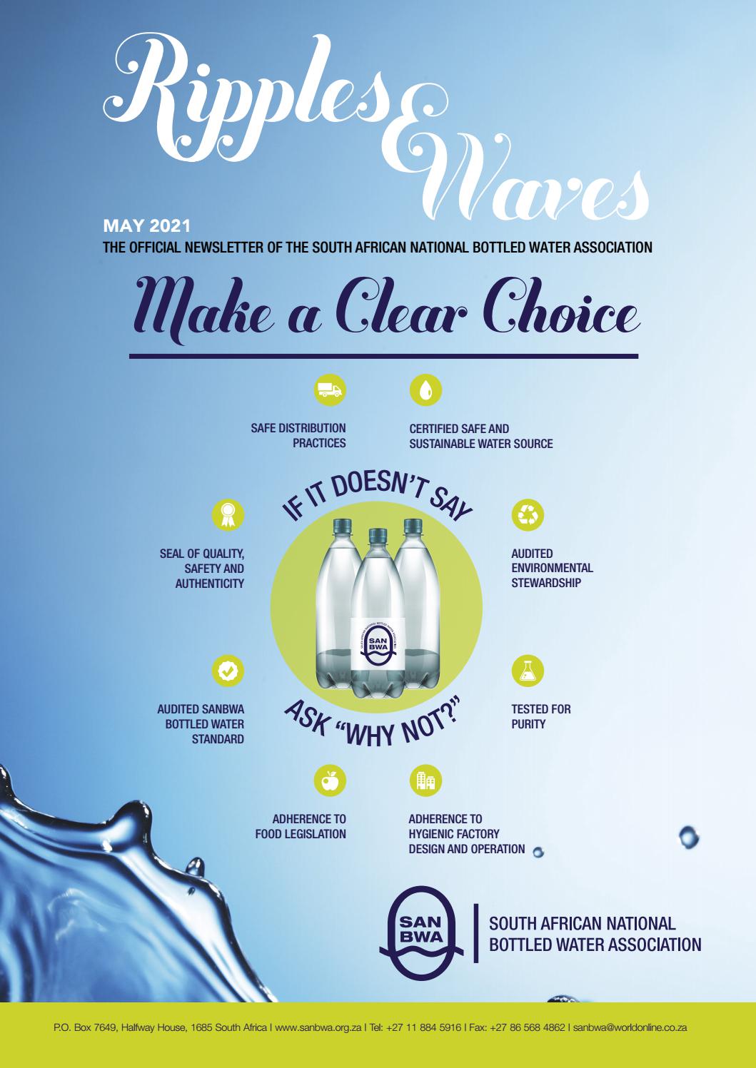 SANBWA 2021 South African National Bottled Water Association by New