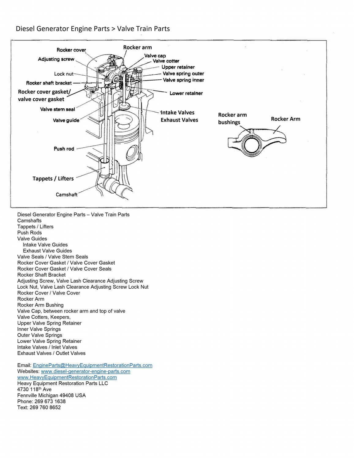 Diesel Generator Engine Parts Valve Train Parts by engineparts2 Issuu