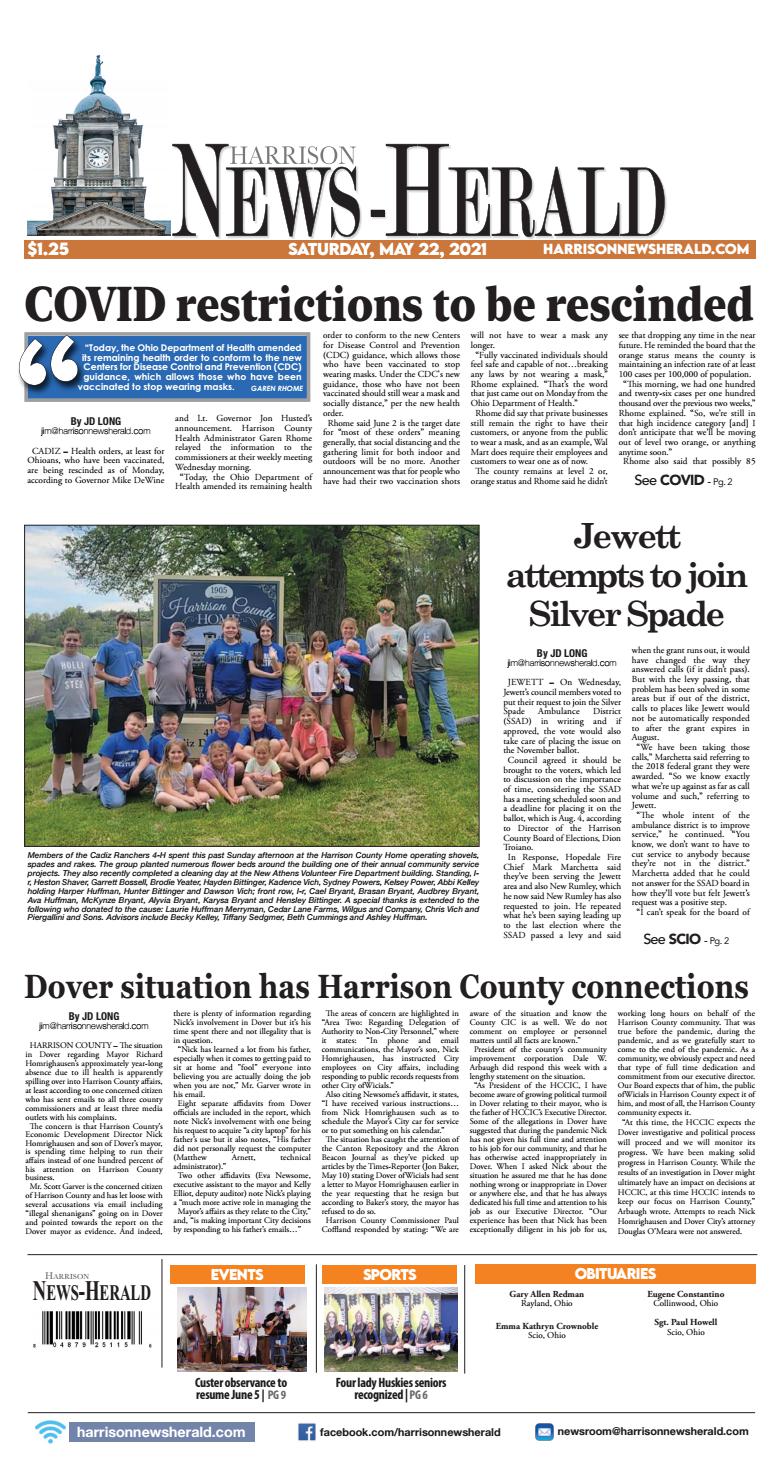 Harrison News Herald 052221 by Harrison NewsHerald Archive Issuu