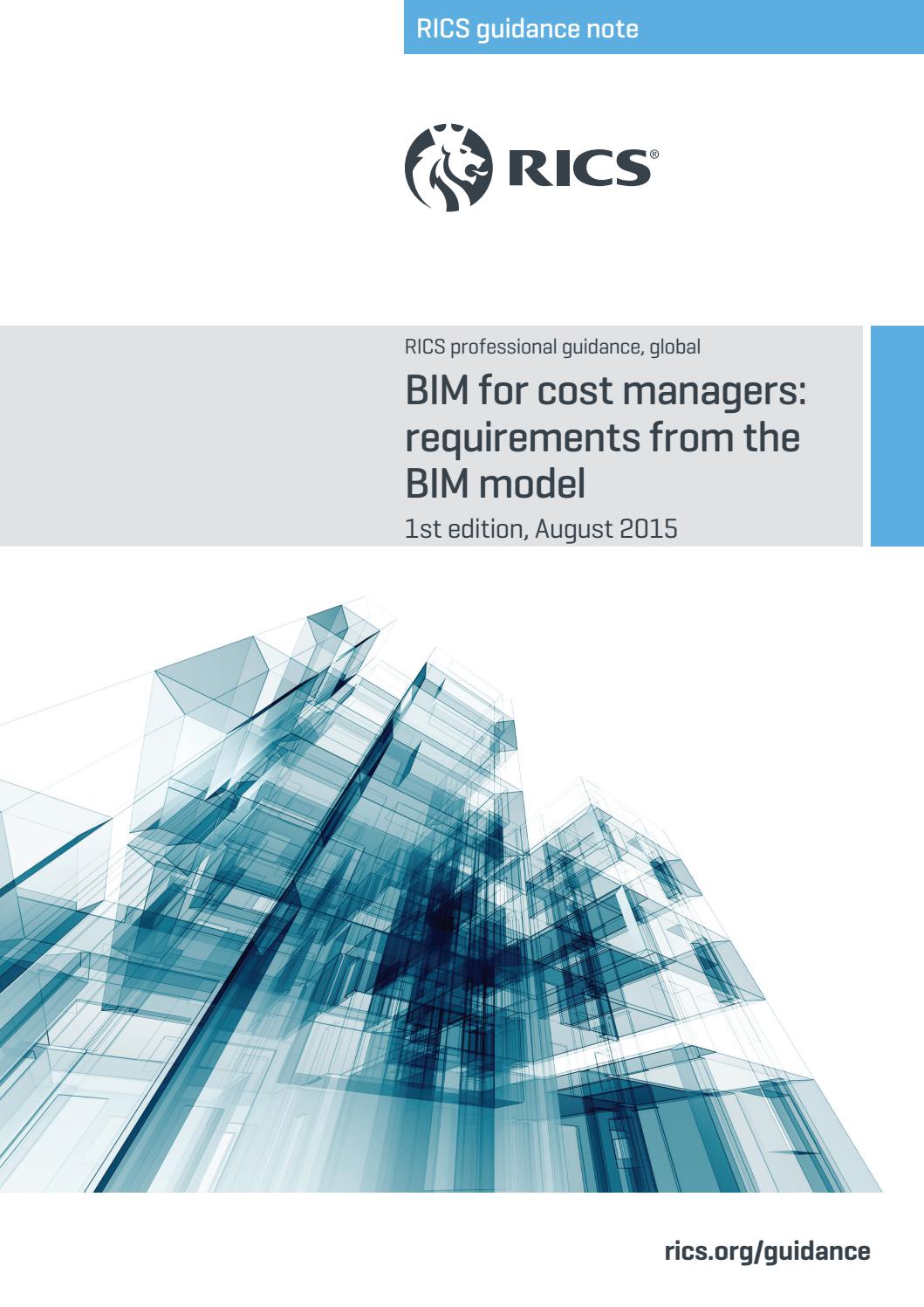 BIM for Cost Managers - RICS by Iftikhar ISMAIL BSc (Hons) MSc MIET - Issuu