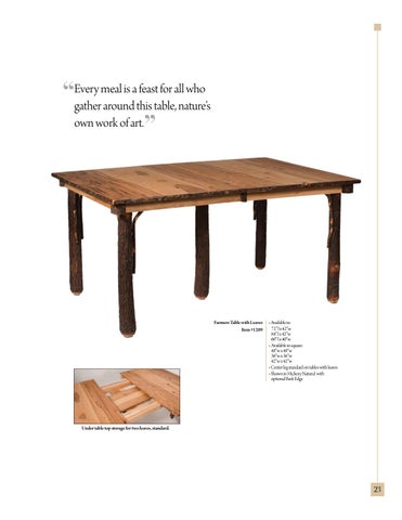 E & G Amish Furniture 家具目录 · Hilltop Hickory 2020- E&G Amish 家具 第 24 页
