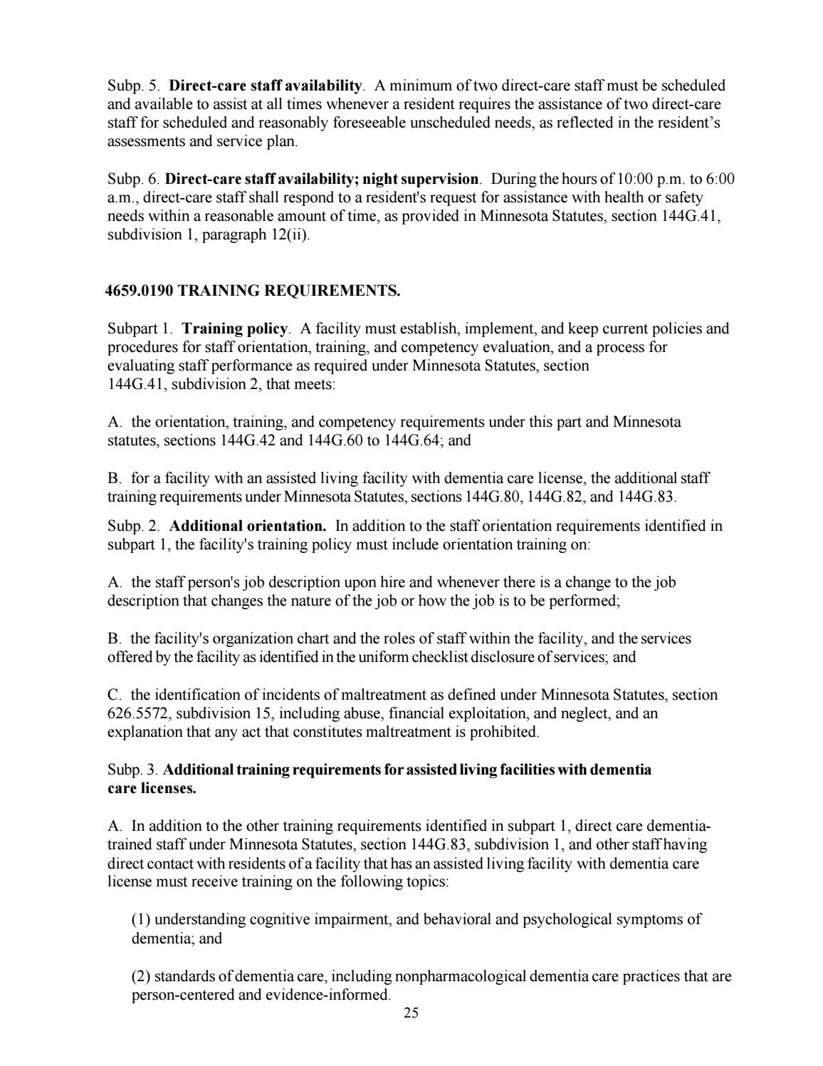 Assisted Living License Rules by Care Providers of Minnesota Issuu