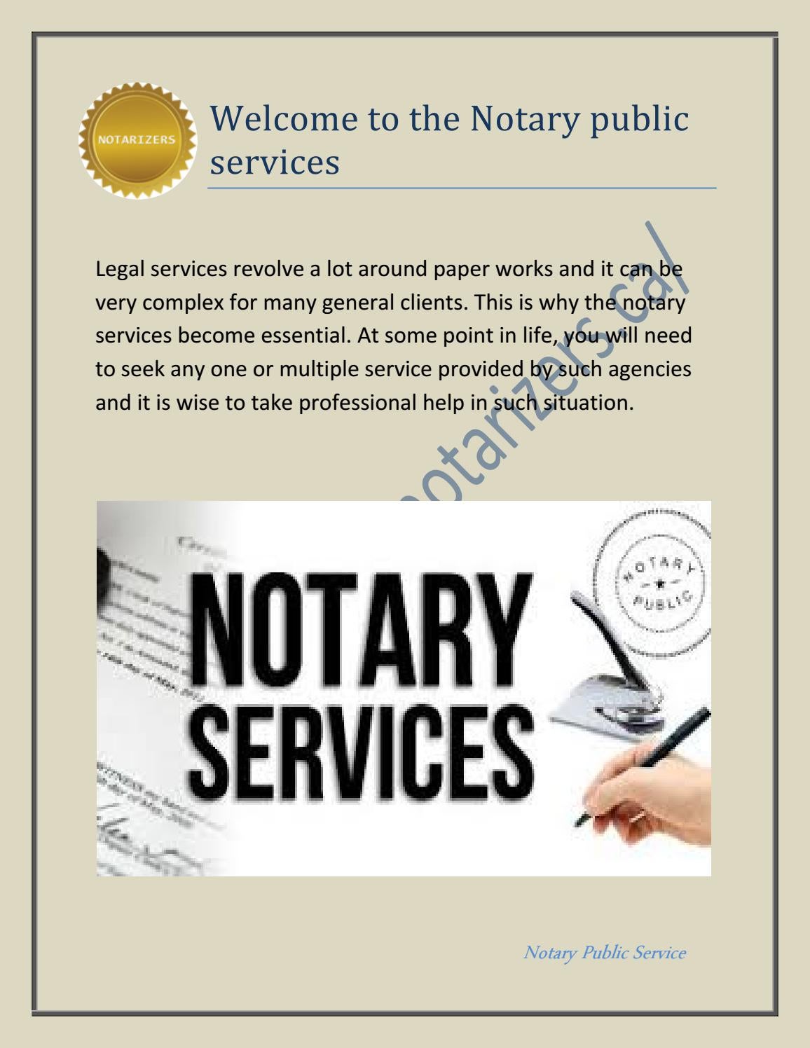 Importance of Notary public services in toronto by Notary public
